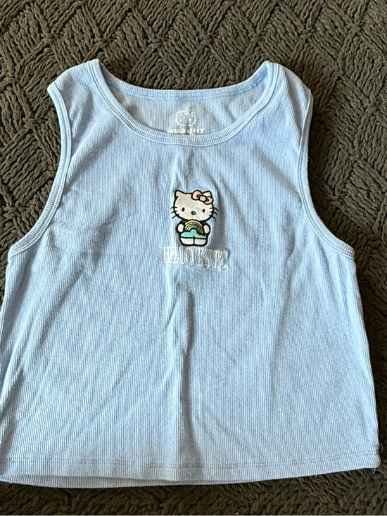 Hello Kitty Tops - Hello Kitty Light Blue Tank Top